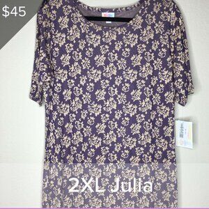 LuLaRoe Julia 2XL NWT